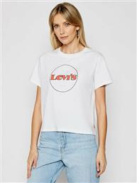 Levi's Graphic Varsity Γυναικείο T-shirt Λευκό με Στάμπα