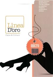 Linea D'oro Οpaque Γυναικείο Καλσόν 100 Den Μαύρο από το Closet22