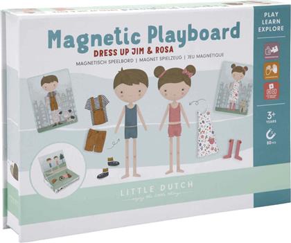 Little Dutch Μαγνητικό Παιχνίδι Κατασκευών Jim & Rosa για Παιδιά 3+ Ετών από το Spitishop
