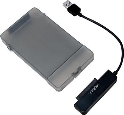 LogiLink USB 3.0 to 2.5-Inch SATA Adapter with Protective Case Διάφανο (AU0037) από το e-shop