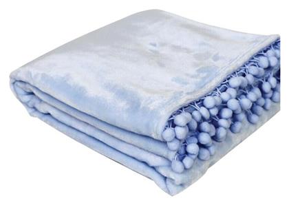 Makis Tselios Home Κουβέρτα Κούνιας Pomy Fleece Blue 110x140cm