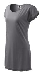 Malfini Καλοκαιρινό Mini T-shirt Φόρεμα Γκρι από το MybrandShoes
