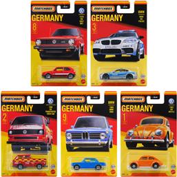 Mattel Αυτοκινητάκι Matchbox Γερμανικά Μοντέλα για 3+ Ετών (Διάφορα Σχέδια) 1τμχ