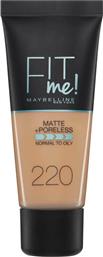 Maybelline Fit Me Matte + Poreless Liquid Make Up 220 Natural Beige 30ml
