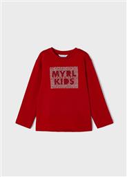 Mayoral Παιδική Χειμερινή Μπλούζα Μακρυμάνικη Κόκκινη από το Modivo