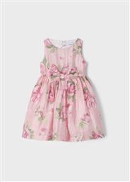 Mayoral Παιδικό Φόρεμα Floral Αμάνικο Ροζ