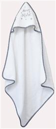 Melinen Βρεφική Κάπα-Μπουρνούζι με Κουκούλα Dream More Λευκή