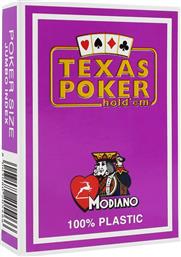 Modiano Texas Poker 2 Jumbo Τράπουλα Πλαστική για Poker Μωβ από το Plus4u