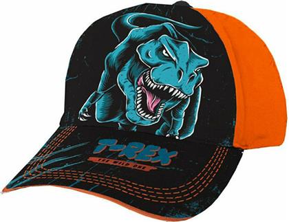 Must Παιδικό Καπέλο Jockey Υφασμάτινο Dinosaur T Rex Μαύρο από το Spitishop
