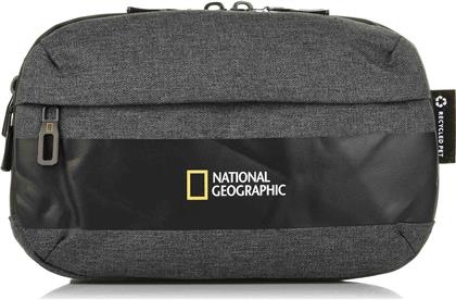 National Geographic Ανδρικό Τσαντάκι Μέσης Γκρι από το Brandbags