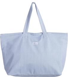 Nef-Nef Υφασμάτινη Τσάντα Θαλάσσης Μπλε με Ρίγες
