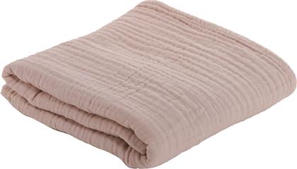 Nef-Nef Κουβέρτα Αγκαλιάς & Λίκνου Whisper Βαμβακερή Pink 110x150cm