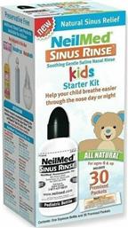 NeilMed Sinus Rinse Kids Starter Kit Σύστημα Ρινικών Πλύσεων για Παιδιά από 4 ετών 120ml και 30 Ανταλλακτικά Φακελάκια