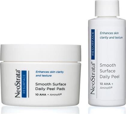 Neostrata Resurface Smooth Surface Daily Peel 10 Aha, 36 Pads & Peel Solution 60ml