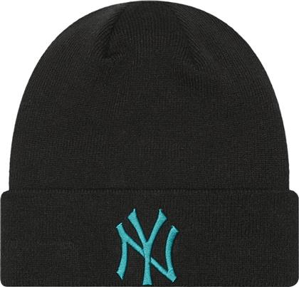 New Era York Yankees League Essential Beanie Ανδρικός Σκούφος Πλεκτός σε Μαύρο χρώμα