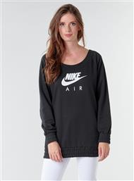 Nike Air Γυναικείο Fleece Φούτερ Μαύρο