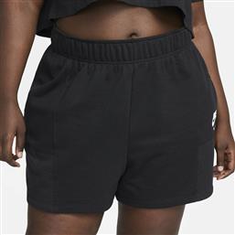 Nike Air Plus Size Γυναικεία Αθλητική Βερμούδα σε Μαύρο χρώμα
