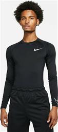 Nike Pro Ανδρική Αθλητική Μπλούζα Μακρυμάνικη Dri-Fit Μαύρη
