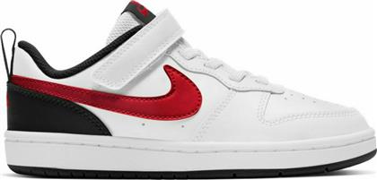 Nike Αθλητικά Παιδικά Παπούτσια Μπάσκετ Court Borough Low 2 White / University Red / Black από το Cosmos Sport