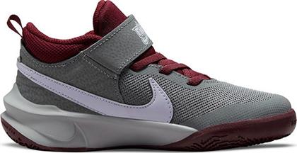Nike Αθλητικά Παιδικά Παπούτσια Μπάσκετ Team Hustle 10 Smoke Grey / Pure Violet / Dark Beetroot από το Cosmos Sport
