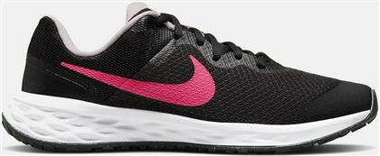 Nike Αθλητικά Παιδικά Παπούτσια Running Revolution 6 Black / Hyper Pink / Pink Foam