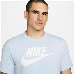 Nike Αθλητικό Ανδρικό T-shirt Light Marine με Λογότυπο