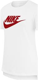 Nike Παιδικό T-shirt για Κορίτσι Λευκό Basic Futura από το Cosmos Sport
