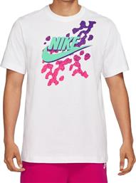 Nike Beach Party Futura Ανδρικό T-shirt Λευκό με Στάμπα από το SportsFactory