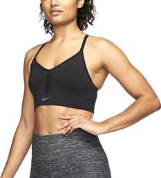Nike Dri-Fit Indy Seamless Γυναικείο Αθλητικό Μπουστάκι Μαύρο