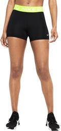 Nike Dri-Fit Pro W3 Running Γυναικείο Κολάν-Σορτς Black / Volt από το Zakcret Sports