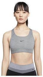 Nike Dri-Fit Swoosh Γυναικείο Αθλητικό Μπουστάκι Γκρι με Επένδυση από το E-tennis