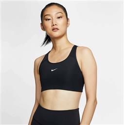 Nike Dri-Fit Swoosh Γυναικείο Αθλητικό Μπουστάκι Μαύρο με Επένδυση από το Cosmos Sport