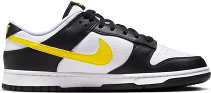 Nike Dunk Low Ανδρικά Sneakers Μαύρο / Λευκό / Opti Yellow από το MybrandShoes