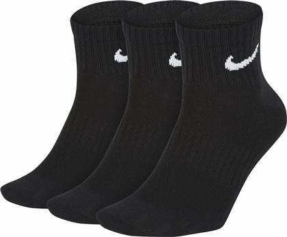 Nike Everyday Lightweight Αθλητικές Κάλτσες Μαύρες 3 Ζεύγη από το MybrandShoes