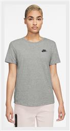 Nike Γυναικείο Αθλητικό T-shirt Γκρι