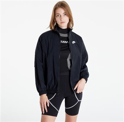 Nike Κοντό Γυναικείο Puffer Μπουφάν για Χειμώνα Μαύρο