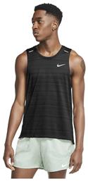 Miler Ανδρική Αθλητική Μπλούζα Αμάνικη Dri-Fit Μαύρη Nike από το Cosmossport