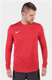 Nike Park VII Ανδρική Μπλούζα Dri-Fit Μακρυμάνικη Κόκκινη από το MybrandShoes