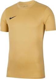 Nike Park VII Αθλητικό Ανδρικό T-shirt Dri-Fit Gold Μονόχρωμο