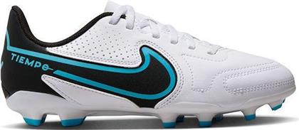 Nike Παιδικά Ποδοσφαιρικά Παπούτσια Legend 9 Club με Τάπες White / Black / Baltic Blue / Pink Blast από το Cosmos Sport