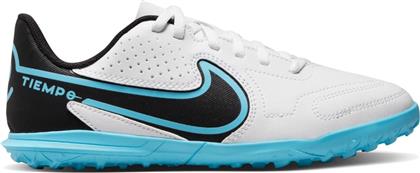 Nike Παιδικά Ποδοσφαιρικά Παπούτσια Tiempo Legend 9 με Σχάρα White / Black / Baltic Blue / Pink Blast
