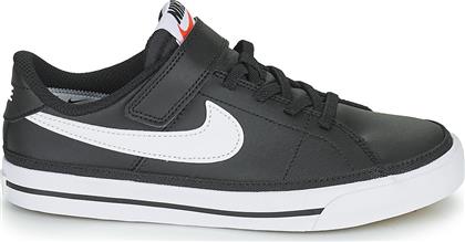 Nike Παιδικά Sneakers Court Legacy Black / Gum Light Brown / White από το E-tennis