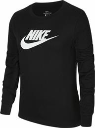 Nike Παιδική Χειμερινή Μπλούζα Μακρυμάνικη Μαύρη