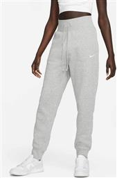 Nike Ψηλόμεσο Παντελόνι Γυναικείας Φόρμας με Λάστιχο Γκρι από το Outletcenter