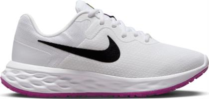 Nike Revolution 6 Γυναικεία Αθλητικά Παπούτσια Running Λευκά από το E-tennis