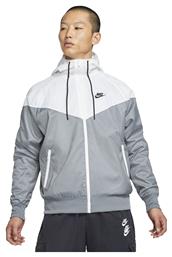 Nike Sportswear Ανδρικό Μπουφάν Bomber Αντιανεμικό White / Grey