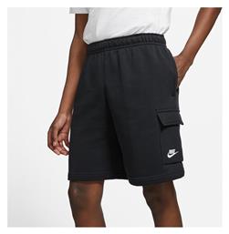 Nike Sportswear Club Ανδρική Βερμούδα Cargo Μαύρη από το Zakcret Sports