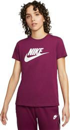 Nike Sportswear Essential Αθλητικό Γυναικείο T-shirt Sangria με Στάμπα από το Cosmos Sport