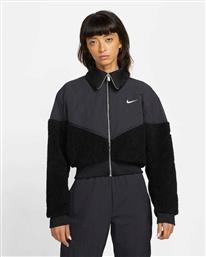 Nike Sportswear Icon Clash Κοντό Γυναικείο Bomber Jacket Μαύρο από το SportsFactory