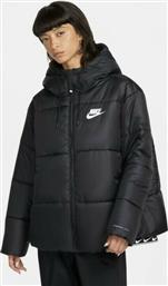 Nike Sportswear Therma-FIT Repel Κοντό Γυναικείο Puffer Μπουφάν Αδιάβροχο για Χειμώνα Μαύρο από το SportsFactory